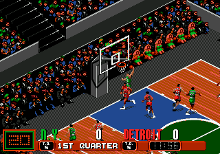 David Robinson Basketball (Japan) In game screenshot